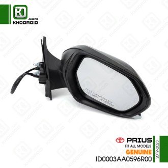 آینه بغل گرمکن دار سمت شاگرد تویوتا پریوس 2019 و 2023 جنیون ID0003AA0596R00