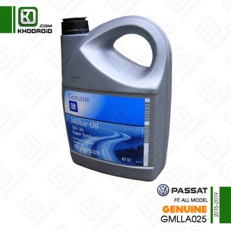 روغن موتور 5w 30 چهار لیتری فلکس واگن passat و 2015 تا 2019 جنیون GMLLA025