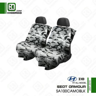 روکش صندلی سفارشی هیوندای i10 و 2007 تا 2018 seat armour و SA100CAMOBLK